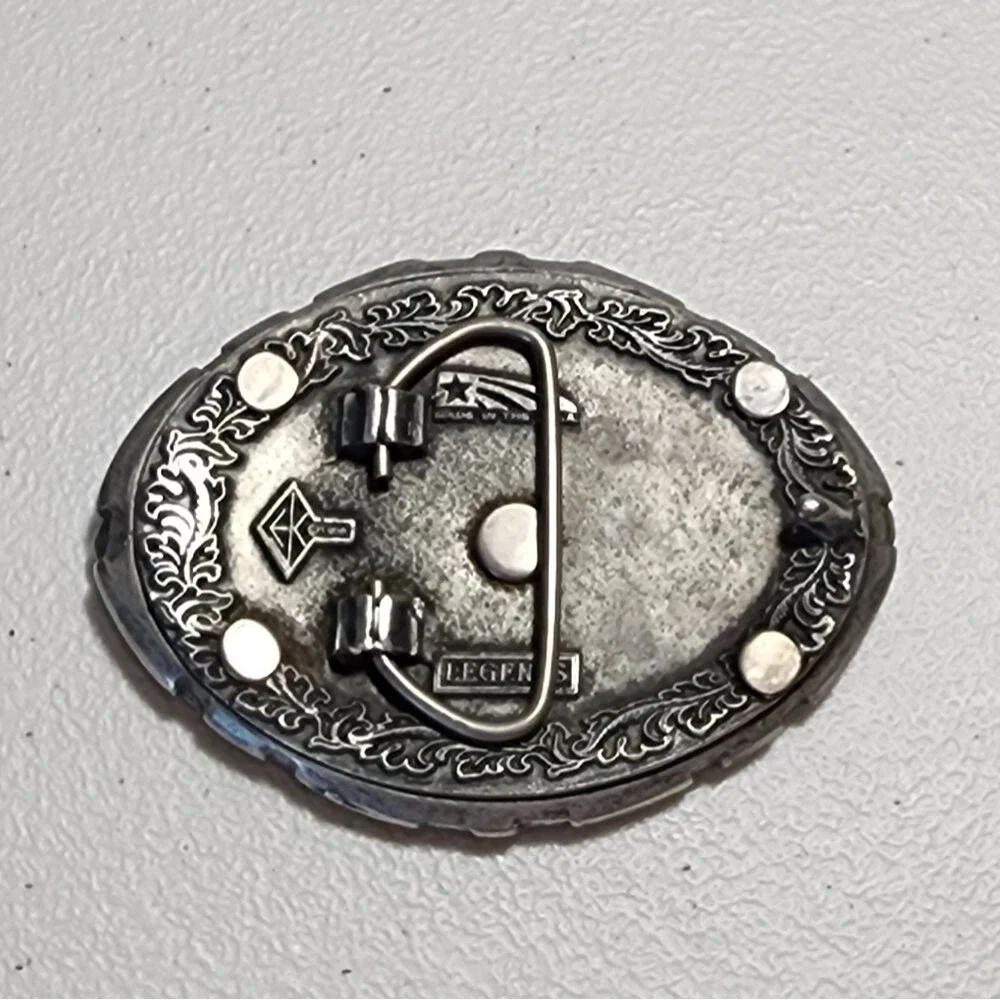 Legends West Pewter Eagle Made In USA Heavy Western Cowboy Belt Buckle 1998